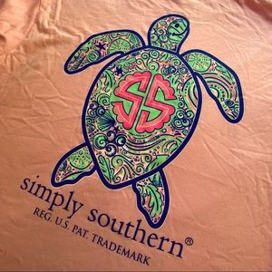 Simply Southern, size L women’s pale pink tee shirt, NWOT